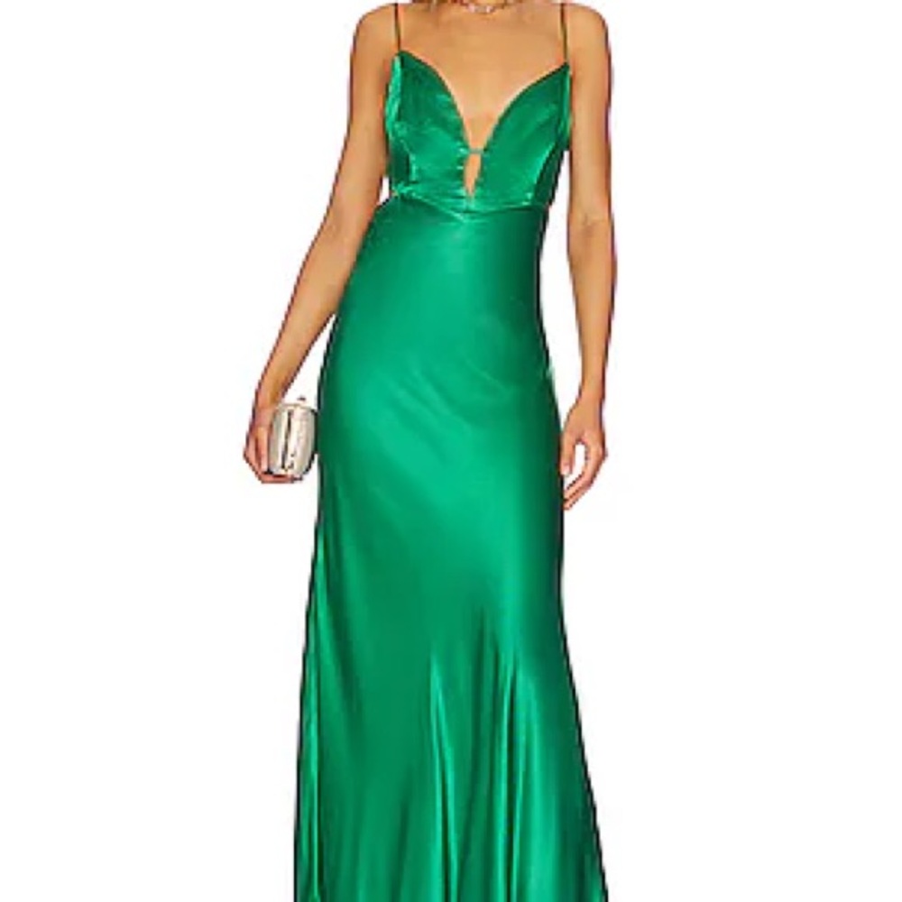 Bardot Vibrant Green Backless Dress
